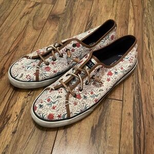 Sperry Top-spider Canvas Mermaid Ocean sneaker flats